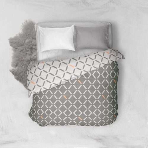 Double/Single Bed White and Grey-Comforter