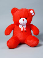 Kwality Dreams Delightful Red Teddy Bear with a Touch of Elegance