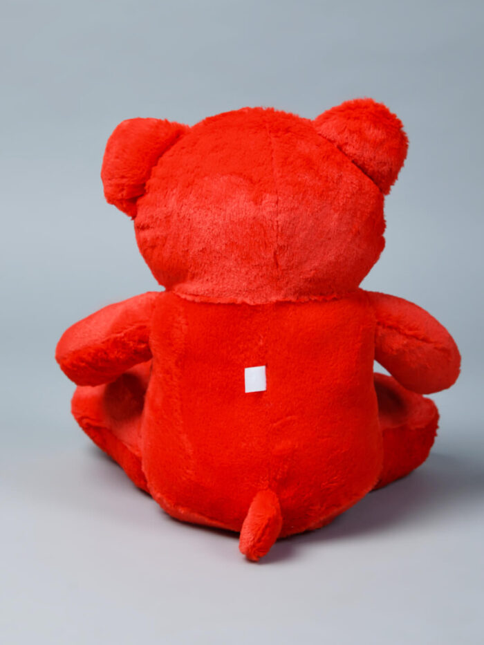 Kwality Dreams Delightful Red Teddy Bear with a Touch of Elegance