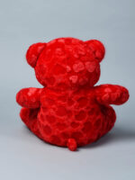 Kwality Dreams Heart-fur Teddy Bear in Vibrant Red Colour