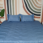 Sustainable Style Bed Spread with 2 Pillow Covers | Floral Fusion